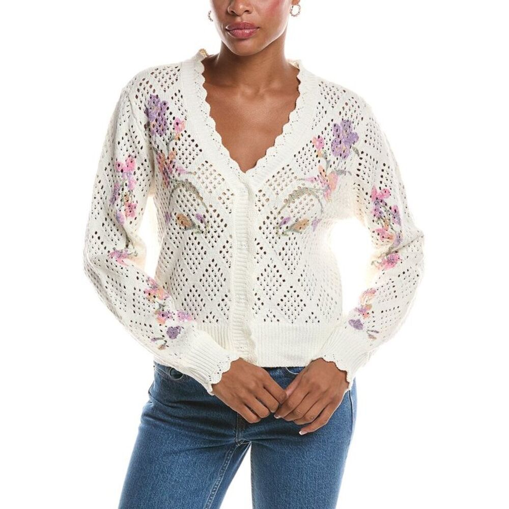 Rd Style Womens Chryseis Long Sleeve V Neck Cardigan, Brown